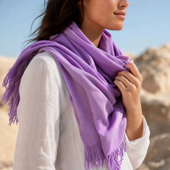 Lumtrix Winter Scarfs for Women 70.87 Inch Shawls Wraps Warm Cozy Spring Fall Soild Color Scarves D One Size