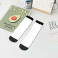 thumbnail image 7 of Rateoe White Pattern Quarter Crew Socks,Toe Seamed Ankle Socks,Cotton Cushioned Breathable Athletic Crew Sports Socks, 7 of 7