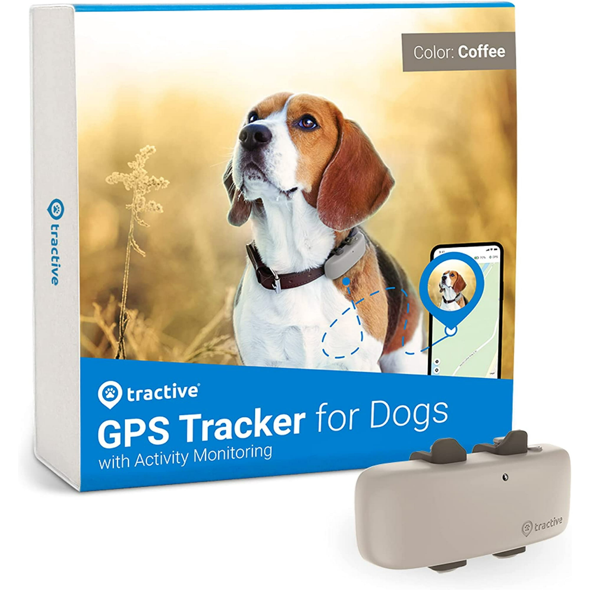 Tractive GPS Pet Tracker for Dogs Waterproof, GPS Location & Smart