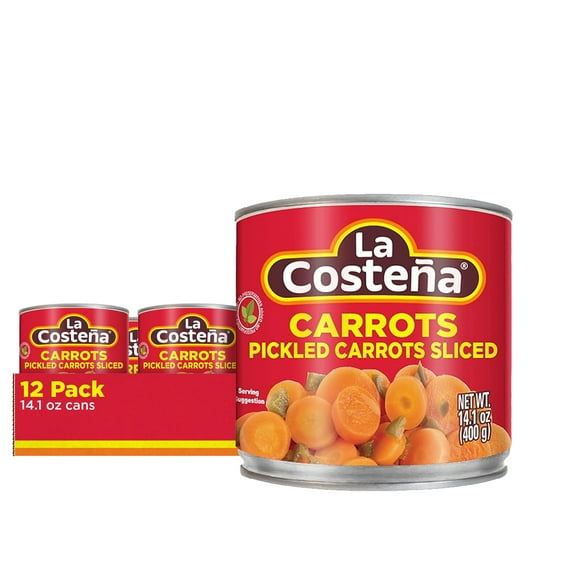 La Costeña Sliced Pickled Carrots 14.1 KKS1 oz (12-Pack)