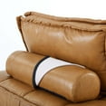 thumbnail image 7 of Saunter Tufted Vegan Leather Vegan Leather 4-Piece Sectional Sofa-EEI-5209-TAN, 7 of 7