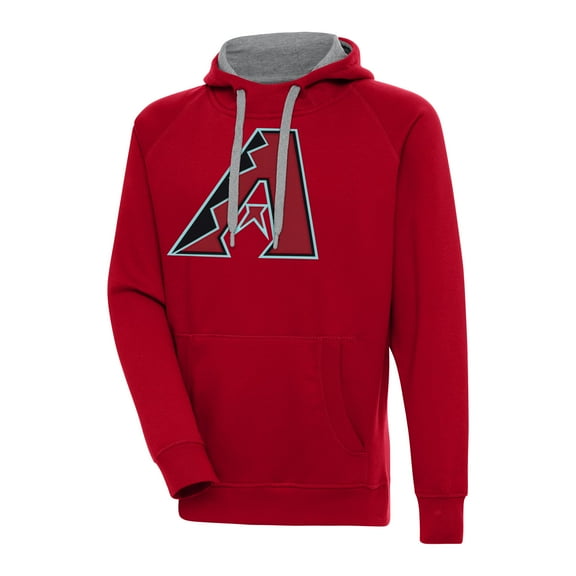 Men's Antigua Red Arizona Diamondbacks Victory Pullover Hoodie