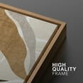 thumbnail image 5 of IDEA4WALL Framed Canvas Print Wall Art Set Minimalist Hills and Valleys Earthy Neutral Tones Brown Accents Digital Art Minimalist Neutral Artwork Clam/Relax for Home Decor - Natural 24"x36"x2, 5 of 5