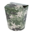 thumbnail image 3 of Restaurantware-Bio Tek 3.2 x 2.9 x 4 Inch Food Containers, 200 Noodle Takeaway Boxes - Disposable, Sturdy, Camouflage Paper 16 Ounce Take Out Boxes, Round, For Hot Or Cold Foods, 3 of 11