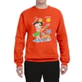 thumbnail image 2 of Wild Bobby, Betty Boop Island Girl Paradise Betty Boop Unisex Crewneck Sweatshirt, Orange, X-Large, 2 of 5