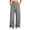 Gray, variant on Ghalytn Women's Fleece Lined Cargo Pants, Elastic Waist Wide Leg Casual Sweatpants with Multi Pockets