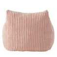 thumbnail image 5 of Ebenchico 3.8ft Large Bean Bag Chair for Adults Teens Kids with Armrests, Striped Fuzzy BeanBag Chairs with Filling, Pink, 5 of 11