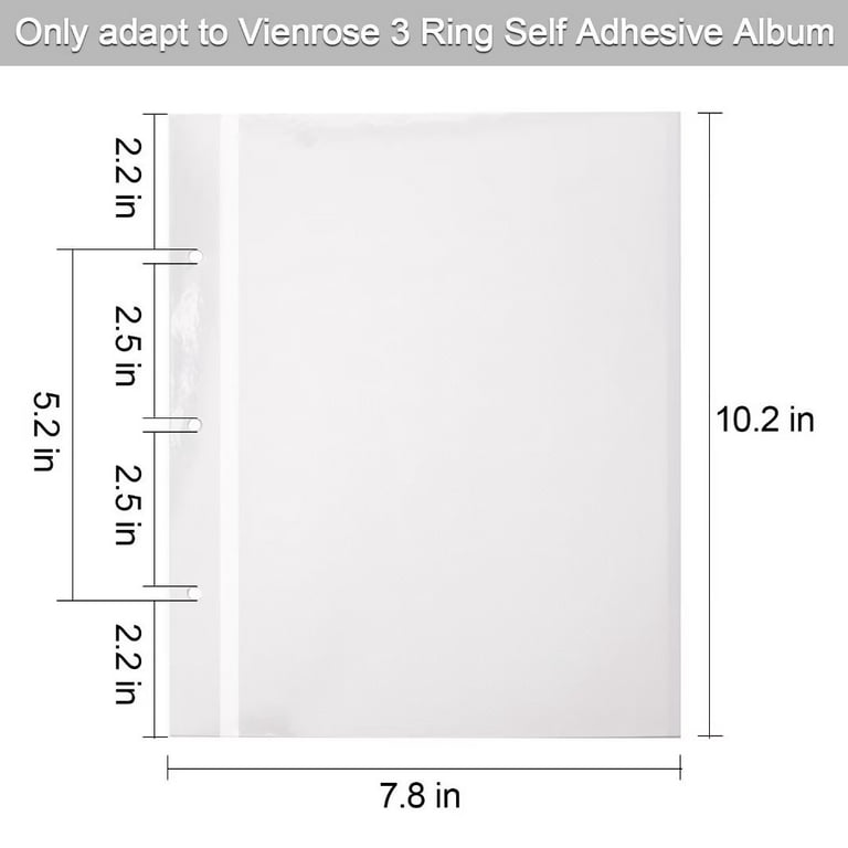 Vienrose Photo Album Self Adhesive Scrapbook Refill Pages for 9x10.6inch  Photo Album 