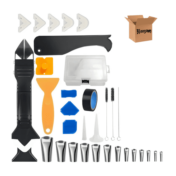 Set Removedor De Sellador Bloosom De Silicona Herramienta De Calafateo 34 Pzas