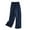 Navy1, variant on ShomPort Cotton Linen Drawstring Wide Leg Pants for Women Summer Elastic High Waist Casual Trousers with Pockets
