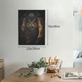 thumbnail image 2 of Gaeub Classical Style Brown Owl Print Canvas Wall Art for Bathrooms Bedroom,Wall Decor,Framed Artwork for Wall,Modern Wall Decorations Prints Picture,Home Decor Wall Pictures 30" x 40", 2 of 8