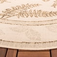 thumbnail image 4 of Safavieh Courtyard Euler Floral Indoor/Outdoor Area Rug, Natural/Brown, 6'7" x 6'7" Round, 4 of 9
