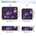 thumbnail image 3 of WOBOGO Skulls Jellyfish Purple Pattern Seat Belt Cover 2 Piece Soft Comfort Driving Shoulder Pad Suitable for All Cars and Backpacks, 3 of 8