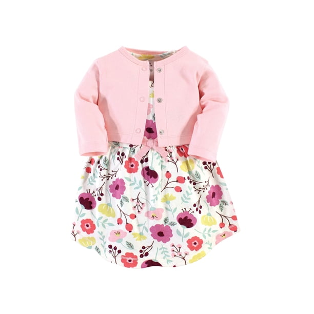 Dress and Cardigan, 2pc Outfit Set (Baby Girls)