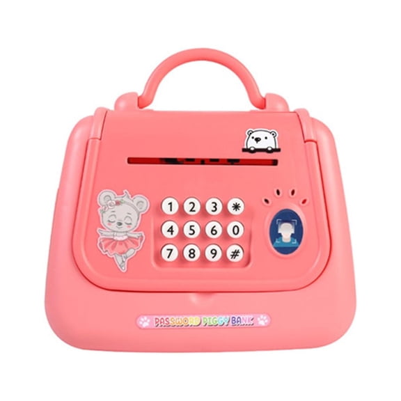 CNKOO Piggy Bank Toys for Girls 6  Years - Save Money Toys Password Code Lock Cash Coin ATM Bank Christmas Birthday Gifts