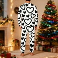 thumbnail image 4 of Lorytime Matching Pjs for Couples Valentines Day Heart Long Sleeve Crewneck Top with Pockets Bottom Men Sleepwear, 4 of 8