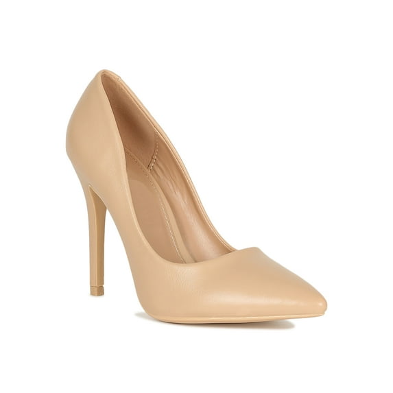 Women Leatherette Pointy Toe Stiletto Heel Pump 18970