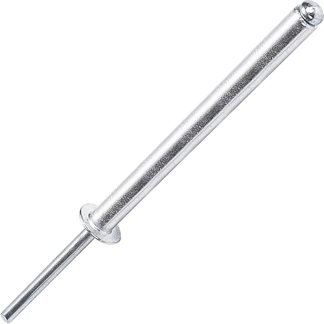 40 Pcs Rivets Longs en Aluminium, Rivets Fendus Longs, Lot de 40 (Argent) (3/16 Pouces"x2"(M4.8x50mm)), Argent