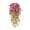 A, variant on 1 Pc Bundle 29.53" Artificial Pansy Hanging Flowers Vines, UV Resistant Detachable Stems Plastic Trailing Garland for Outdoor Porch Hanging Basket, Summer Fiesta Crimson & Purple Mix