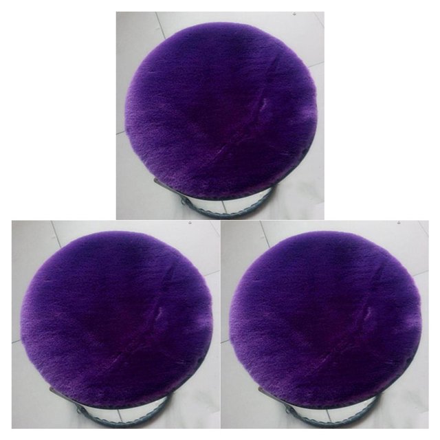 Almohadillas de asiento Bearachild antideslizantes para sillas redondas Púrpura 30 cm