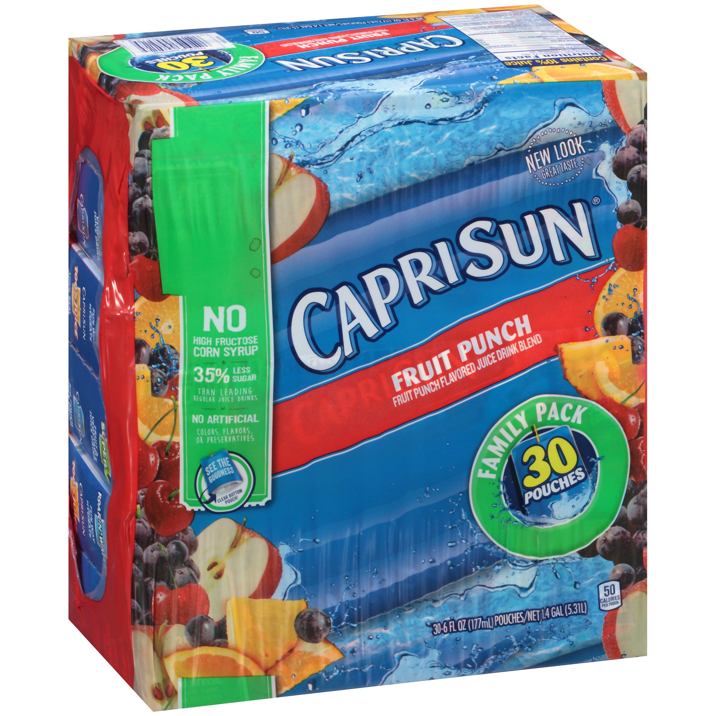 Capri Sun Fruit Punch Juice Drink, 30 count, 1.4 Gal by Kraft Heinz Foods Company
