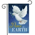 thumbnail image 2 of Briarwood Lane Peace on Earth Dove Christmas Garden Flag, 2 of 4