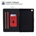 thumbnail image 2 of Dteck Case for Samsung Galaxy Tab A7 10.4" SM-T500 T505 (2020 Released) 10.4-inch,Luxury PU Leather Wallet Card Holder Kicstand Folio Protective Shockproof Cover ,Red, 2 of 5