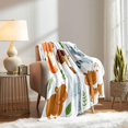 thumbnail image 3 of lokua Cartoon Woodland Animals Throw Blanket, Bear Deer Fox Rabbit Raccoon Forest Baby Kids Blanket, White Blanket Cozy Warm Soft Lightweight Fuzzy Flannel Fleece Blanket for Couch, Sofa, 50"x60", 3 of 6
