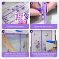 thumbnail image 4 of 35 x 83 In Magnetic Mesh Screen Door – Fly & Mosquito Bug Curtain for Front, Back, and French Doors, Temporary Hanging Door Screen, Purple, 4 of 7