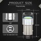 thumbnail image 1 of NGOUCIG Strobe LED Luz De Marcha Atrás Freno 1156 BA15S 1157 BAY15D 12V P21W P21/5W Indicadora De Giro Parada De Cola De Estacionamiento Antiniebla De Motocicleta Coche, 1 of 4