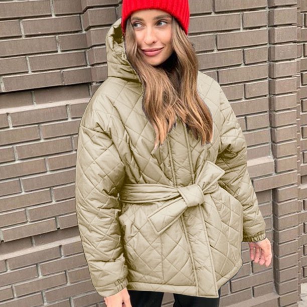 Ichuanyi Liquidación para mujer chaqueta de invierno tibio abrigo delgado de piel de piel delgada ICHUANYI WER202308243452