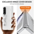thumbnail image 4 of Compatible Leather Samsung Galaxy Z Fold 4 Case with Wristband & Hinge Protector,Heavy Duty Protective Screen Protector Case for Samsung Z Fold 4 Case with Strap,Galaxy Fold 4 Leather Case White, 4 of 14