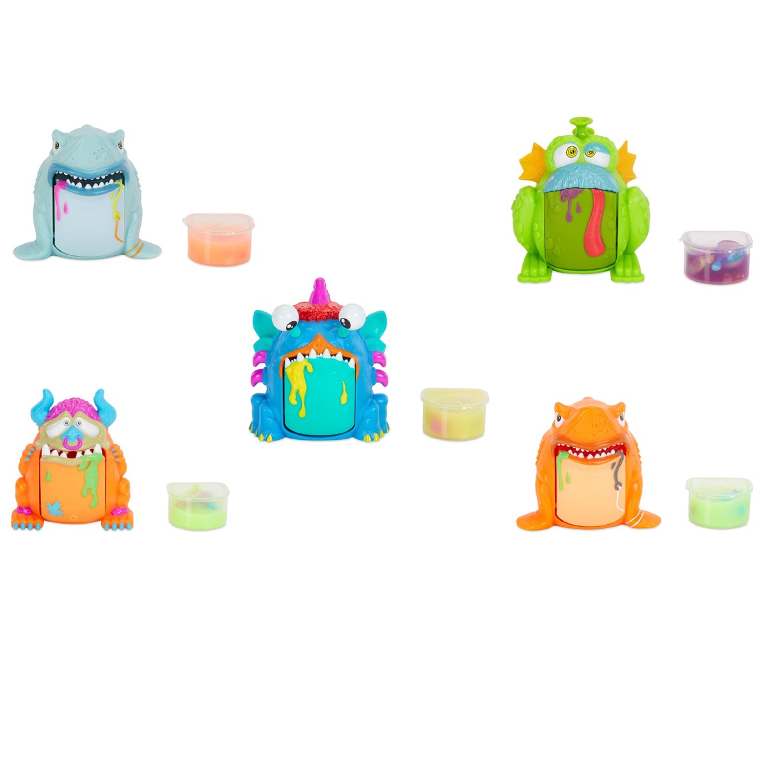 Crate créatures surprise GERBE Buddies Teal 3 PUKE Pals BARF Buddy Slime 