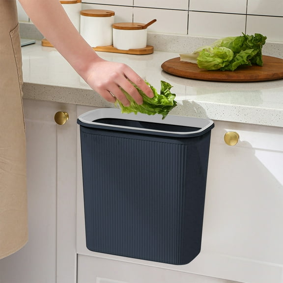Byujiro Wall Mounted Cabinet Door Trash Can Kitchen Space Trash Can Kitchen Waste Storage Box Suitable for Home Kitchen Bathroom Bedroom and Living Room