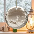 thumbnail image 4 of Nmdmisc Christmas Reindeer Round Acrylic Flat Pendant,Christmas Tree Decorations Reindeer Hanging Ornament,Christmas Festive Tree Car Wall Decorations for Christmas Party Scene Layout, 4 of 5
