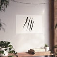 thumbnail image 6 of Effete Feline Claw Marks Scratch Matte Horizontal Posters, 6 of 8