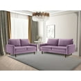 thumbnail image 6 of Koby Home Sectional Sofa Sleeper Couch 3-Seater Sofas 70" Couches for Living Room Lavender Pink, 6 of 6