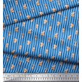 thumbnail image 3 of Soimoi Orange Poly Georgette Fabric Tendril & Abstract Print Fabric by the Yard 52 Inch Wide, 3 of 5