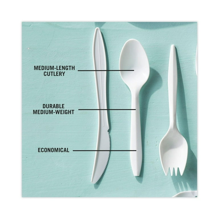 Fieldware Cutlery, Spoon, Mediumweight, White, 1,000/Carton Fieldware Cutlery, Spoon, Mediumweight, White, 1,000/Carton