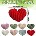 thumbnail image 3 of Red Heart Pillow Decorative Throw Pillows,Valentines Pillow,Heart Shaped Soft Fluffy Faux Fur Cute Pillows for Women Valentine Anniversary Couch Bed Bedroom Room Home Decor Aesthetic,1PC,15.8"x13.8", 3 of 5