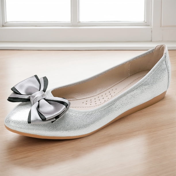 Zapatos planos para caminar para mujer, mocasines de moda, bailarinas con lazo, calzado para primavera y otoño