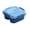 Blue, variant on 1200ml 3-Compartment Square Lunch Box, Leakproof Microwave Safe Bento Box, Reusable Food Storage Container for Office, Picnic, Travel