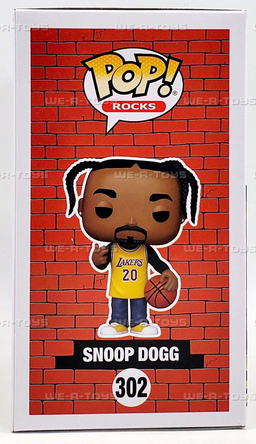 Funko POP Rocks Snoop Dogg Yellow Lakers Jersey 302 Vinyl Figure