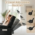 thumbnail image 3 of Korser Swivel Rocker Recliner Chair for Small Spaces Chenille for Living Room,Black, 3 of 7