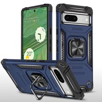 Casetego for Google Pixel 8 5G Case,Military Grade Rugged Armor Shockproof Heavy Duty Protective Magnetic Ring Kickstand Phone Case,Blue
