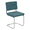 Grisu 702 Blue Fabric, variant on Breuer Chair Company Aurora Cushion Seat & Cushion Back Bauhaus Cantilever Side Chair w/ Chrome-Plated Steel Frame & Grisu 801 Green Fabric