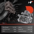 thumbnail image 2 of A-Premium Disc Brake Caliper Assembly with Bracket Compatible with Select Subaru Models - Forester 2014-2018 H4 2.0L, Legacy/Outback 2010-2014 H6 3.6L - Rear Driver and Passenger Side, 2-PC Set, 2 of 6
