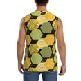 thumbnail image 4 of Balery Bee honey Men's Sleeveless Muscle Shirts Workout Tank Top, Moisture Wicking, Odor Protection-Large, 4 of 8
