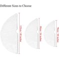 thumbnail image 4 of White Christmas Tree Skirt, 36 Inch Luxury Plush Snowy Christmas Tree Mat, White Gift, 4 of 5