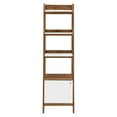 thumbnail image 3 of Modway Bixby 21" Modern MDF Wood Storage Bookshelf in Walnut/White, 3 of 6